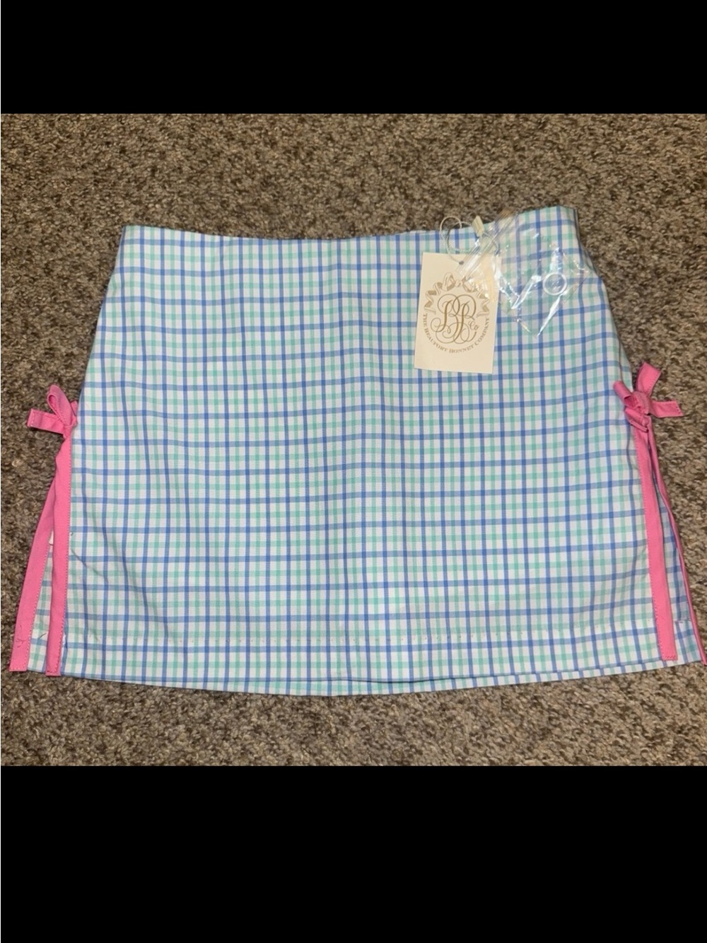 TBBC Clays Club Skort Sunrise Blvd Blue Turks Teal Size 6 NWT